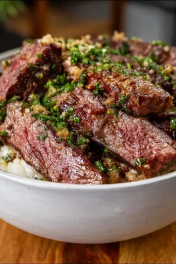 Garlic Butter Steak Bowl