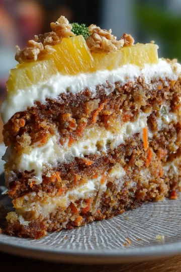 Hawaiian Carrot Pineapple Cake