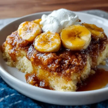 Easy Southern Banana Cobbler