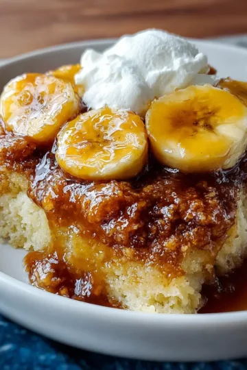 Easy Southern Banana Cobbler