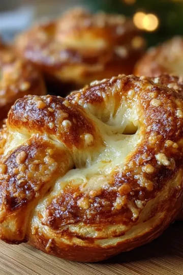 Mozzarella Stuffed Soft Pretzels