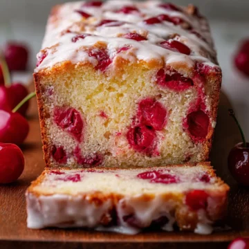 Incredible Cherry Garcia Loaf Cake