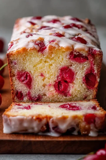 Incredible Cherry Garcia Loaf Cake
