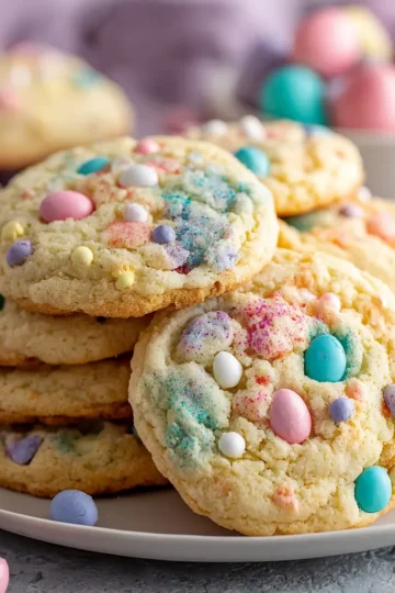 Easter Cake Mix Cookies