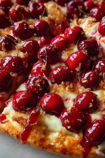 Cherry Dessert Pizza