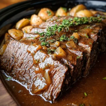 Slow Cooker Beef Roast and Gravy