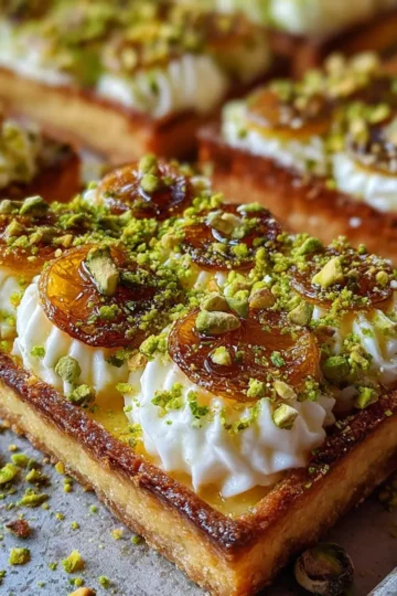 Yuzu-Pistachio Ricotta Tartlet Sheet Pan Bake