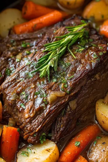 Slow Cooker Beef Roast with Vegetables