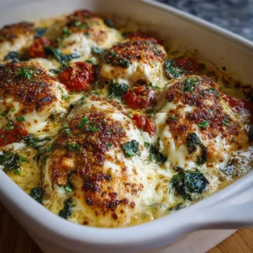 Baked Tuscan Chicken Casserole