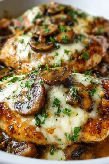 Chicken Lombardy with Mushrooms
