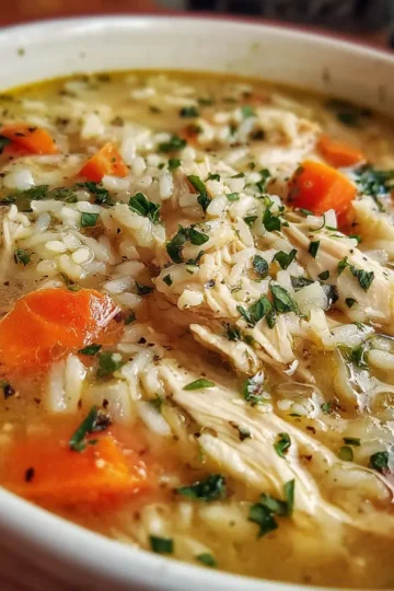 Crock Pot Chicken Rice Soup