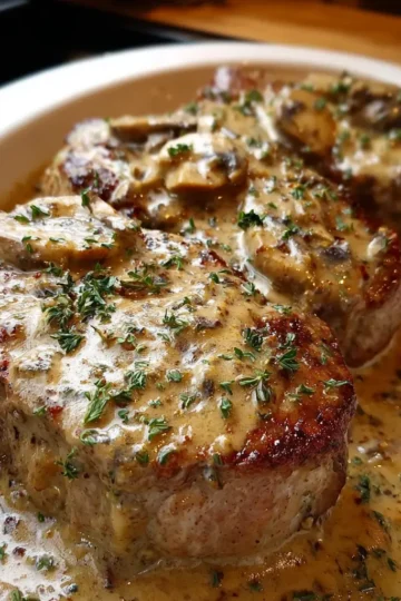 Slow Cooker Amish Creamy Beef Chops