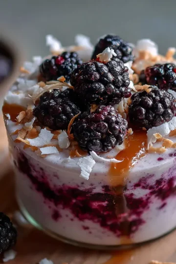 Homemade Blackberry Coconut