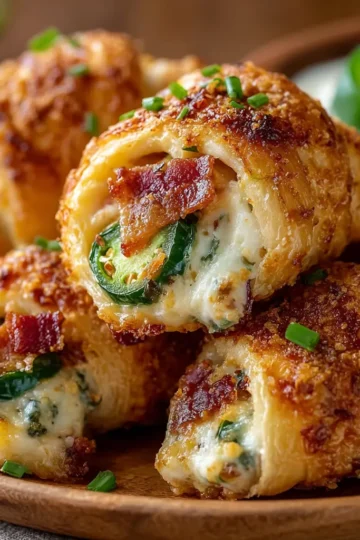 Jalapeño Popper Cheese-Stuffed Crescent Bites
