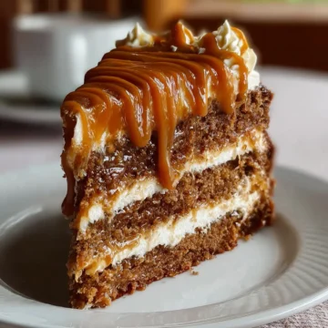 Gooey Coffee Caramel Cake
