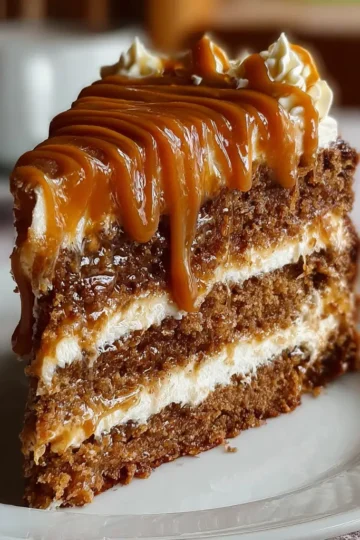 Gooey Coffee Caramel Cake