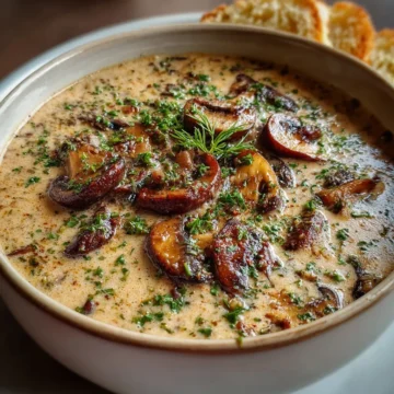 Creamy Hungarian Mushroom Soup