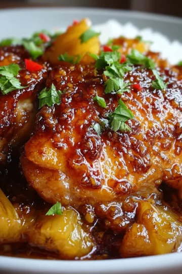 Slow Cooker Pineapple Brown Sugar Chicken