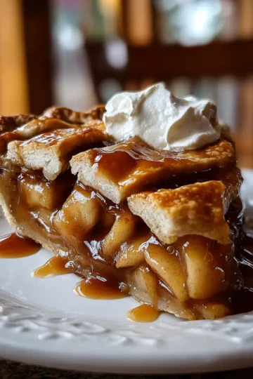 The Best Caramel Apple Pie