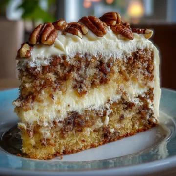Southern Creamy Pineapple Pecan Cake