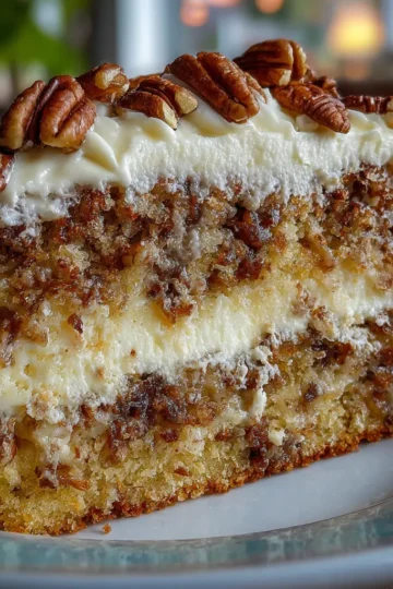Southern Creamy Pineapple Pecan Cake