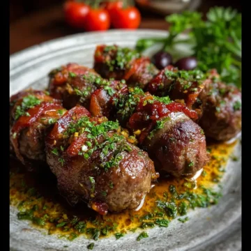 Maltese Braġjoli (Beef Olives)