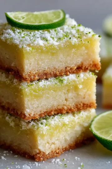 Lime Shortbread Bars