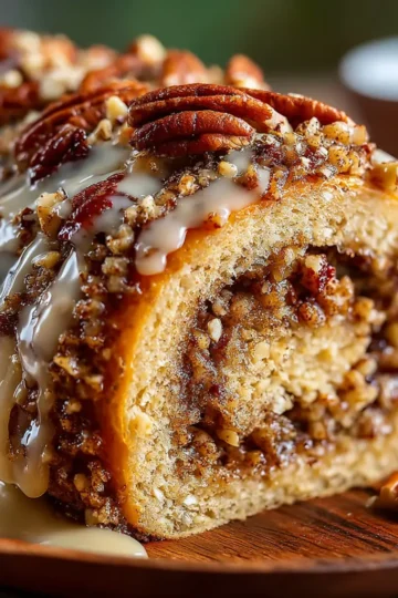 Pecan Pie Roll Cake