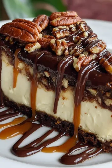 Turtle Fudge Cheesecake