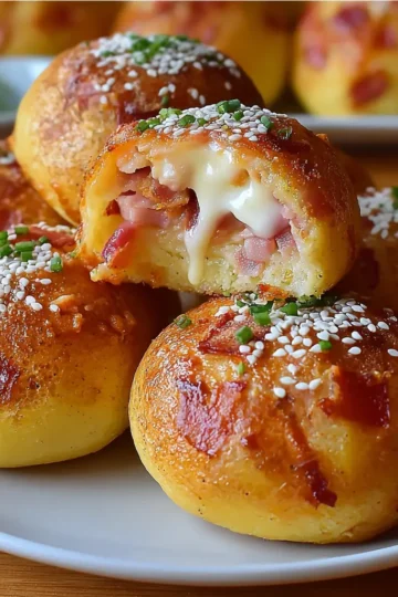 Turkey Bacon & Chicken Ham Stuffed Potato Bombs