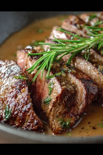 Beef with Rosemary Sauce