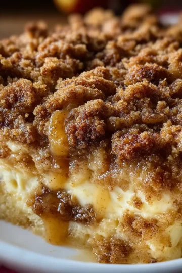 Cinnamon Apple Cottage Cheese Crumble Bake