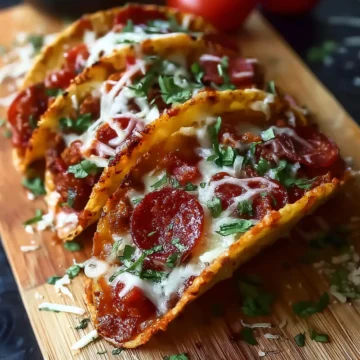 Pepperoni Pizza Tacos