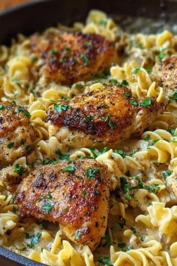 One-Pan Chicken with Buttered Noodles