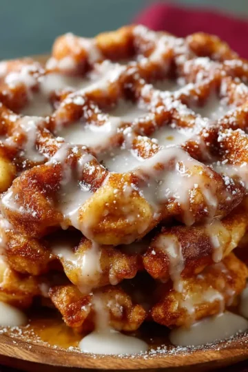 Apple Fritter Waffle Donuts