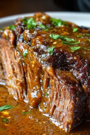 Slow Cooker Honey Mustard Beef Roast