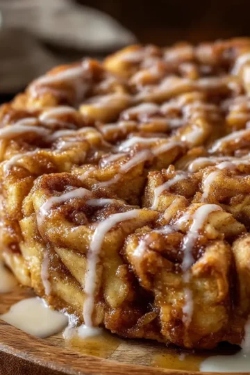 Cinnamon Roll Apple Pie