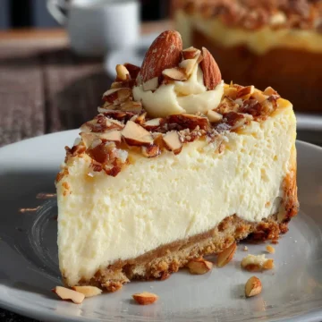 White Chocolate & Almond Cheesecake