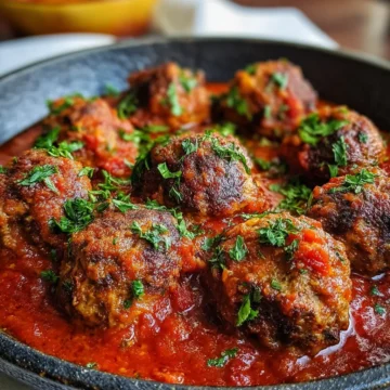 Beef Meatballs in Sauce