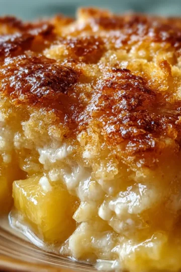 Pineapple Cream Cheese Cobbler