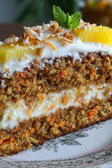 Hawaiian Carrot Pineapple Cake