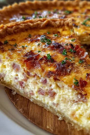 Turkey Bacon and Cheese Quiche