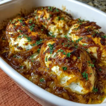 French Onion Chicken Bake