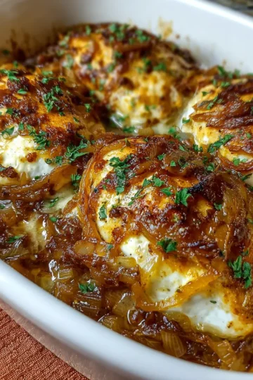 French Onion Chicken Bake