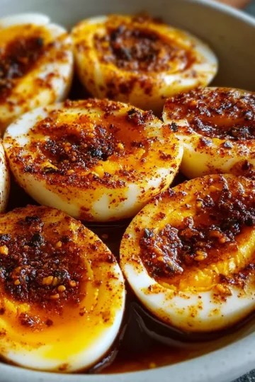 High Protein Cajun Boiled Eggs