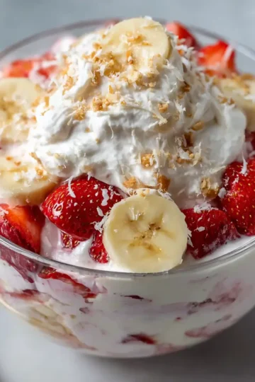 Strawberry Banana Cheesecake Salad