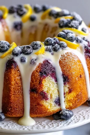 Lemon Blueberry Bundt Cake
