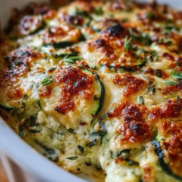 Cheesy Baked Zucchini and Ricotta Casserole