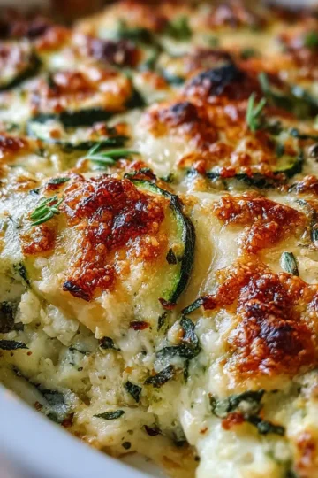 Cheesy Baked Zucchini and Ricotta Casserole