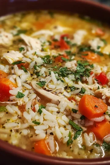 Crock Pot Chicken Rice Soup